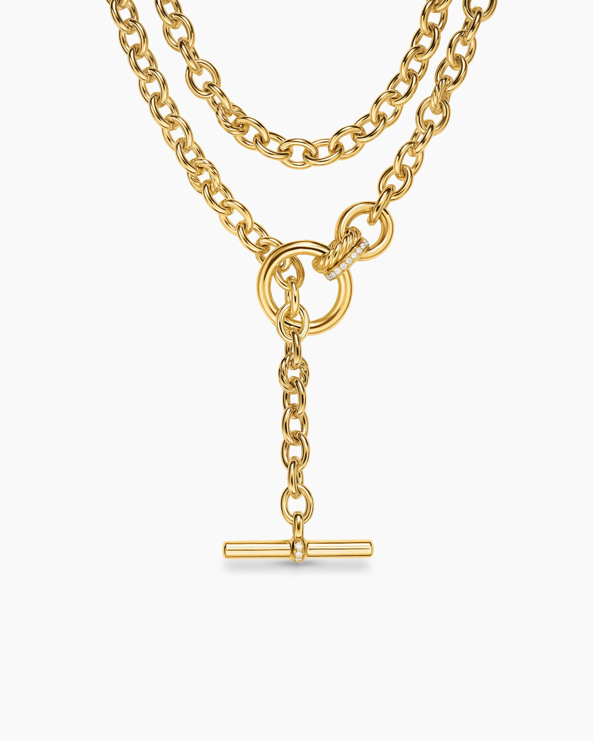 David Yurman DY Mercer Double Row Toggle Chain Necklace David Yurman Women’s