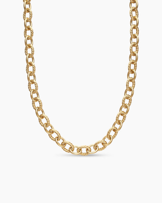 David Yurman Oval Link Chain Necklace in 18K Yellow Gold, 16mm David Yurman Women’s