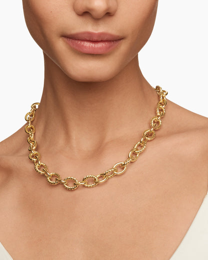 David Yurman Oval Link Chain Necklace in 18K Yellow Gold, 16mm David Yurman Women’s