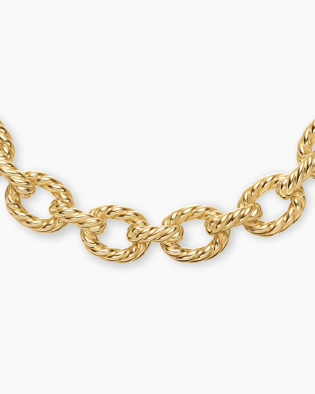 David Yurman Sculpted Cable Oval Link Necklace David Yurman Women’s