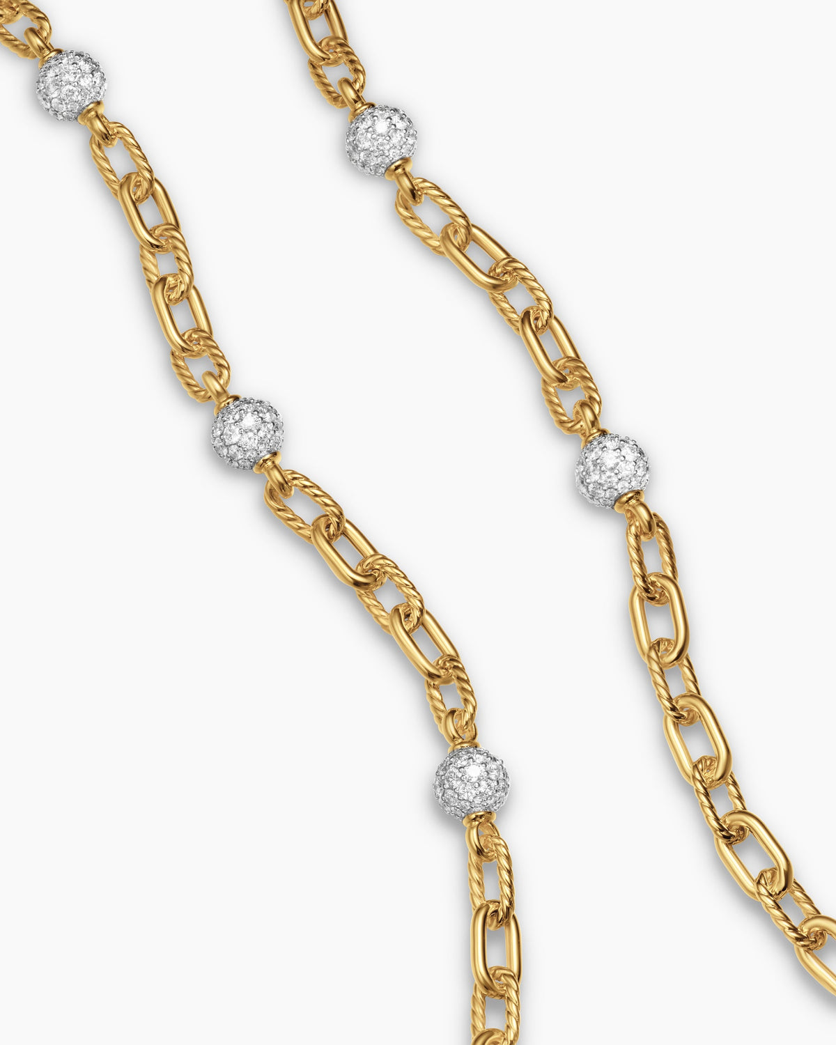 David Yurman DY Madison Pavé Bead Chain Necklace David Yurman Women’s