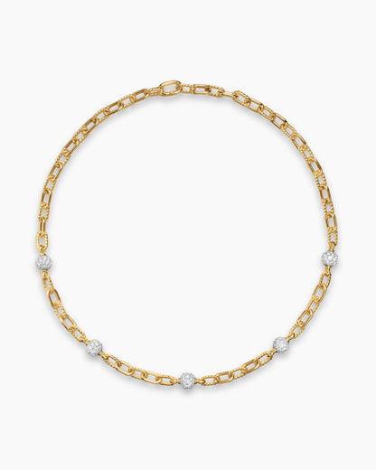 David Yurman DY Madison Pavé Bead Chain Necklace David Yurman Women’s
