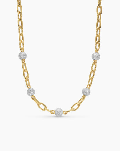David Yurman DY Madison Pavé Bead Chain Necklace David Yurman Women’s
