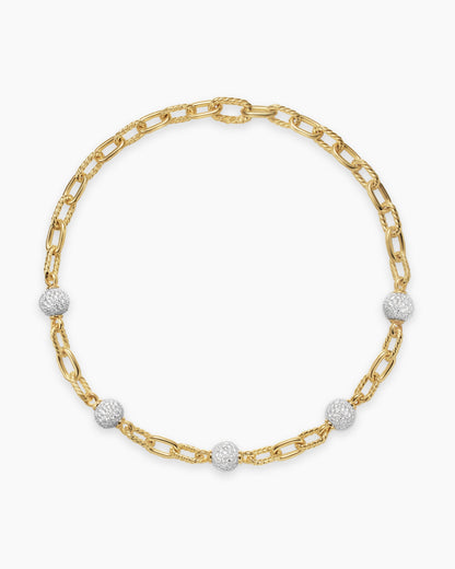 David Yurman DY Madison Pavé Bead Chain Necklace David Yurman Women’s