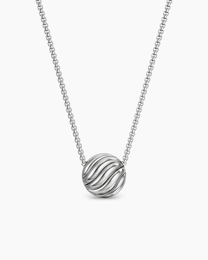 David Yurman Sculpted Cable Pendant Necklace in Sterling Silver, 10mm David Yurman Women’s