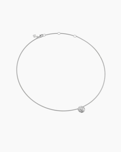 David Yurman Sculpted Cable Pendant Necklace in Sterling Silver, 10mm David Yurman Women’s