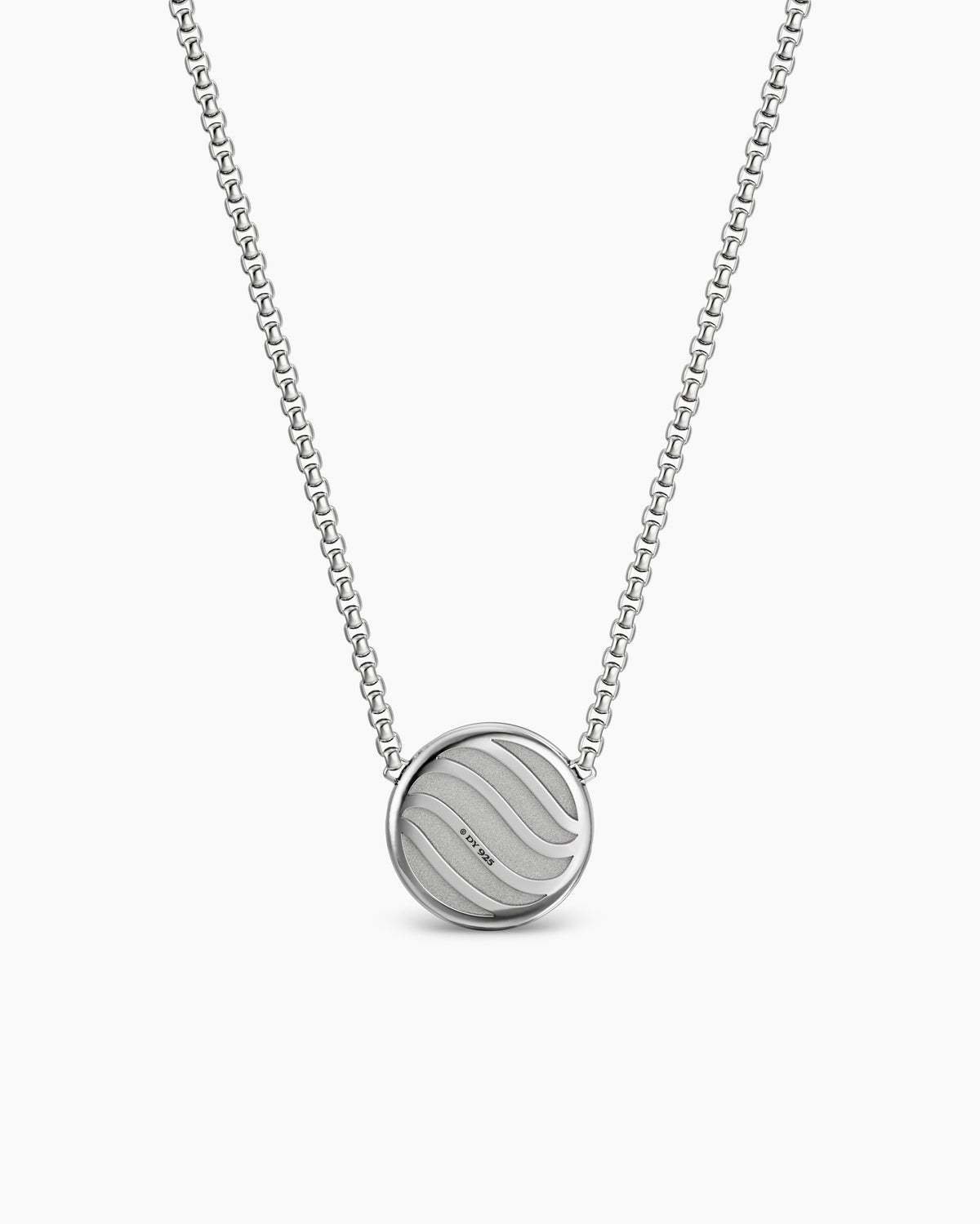 David Yurman Sculpted Cable Pendant Necklace in Sterling Silver, 10mm David Yurman Women’s