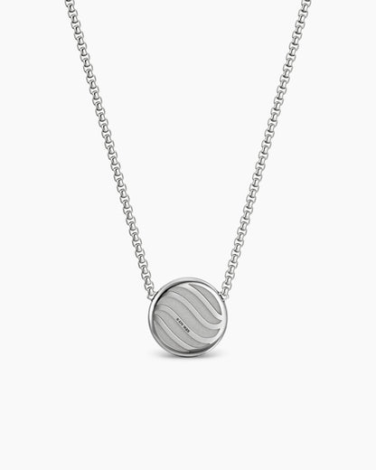 David Yurman Sculpted Cable Pendant Necklace in Sterling Silver, 10mm David Yurman Women’s