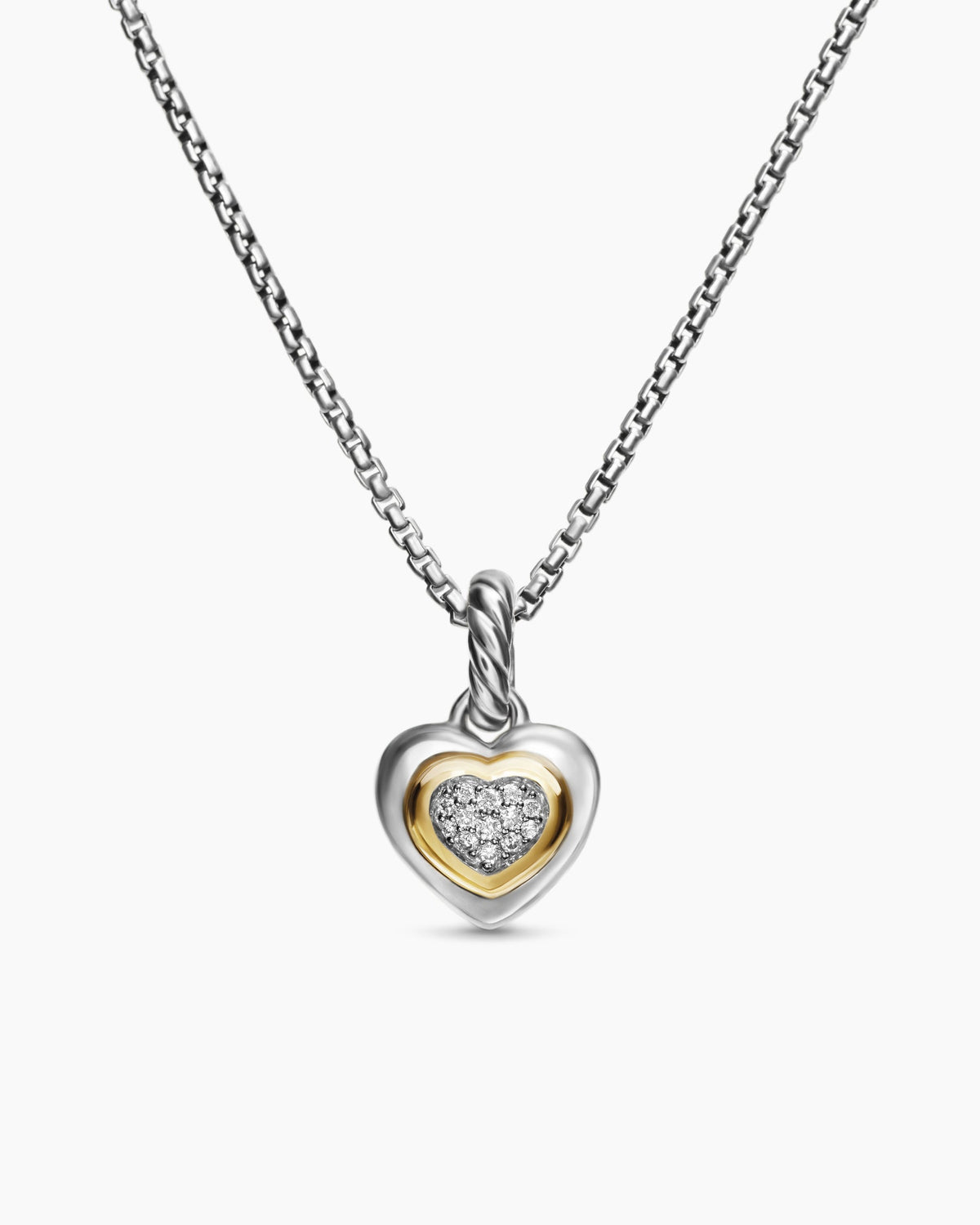 David Yurman Petite Cable Heart Pendant Necklace David Yurman Women’s
