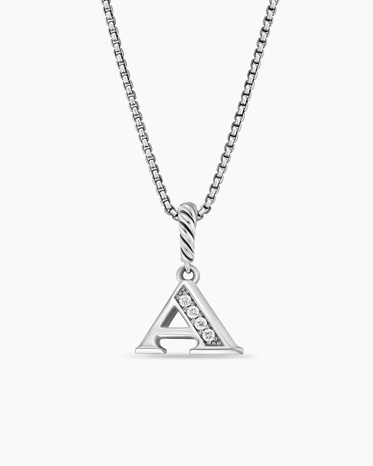 David Yurman Pavé Initial Pendant Necklace David Yurman Women’s