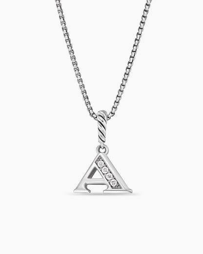 David Yurman Pavé Initial Pendant Necklace David Yurman Women’s