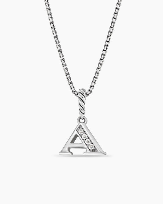 David Yurman Pavé Initial Pendant Necklace David Yurman Women’s