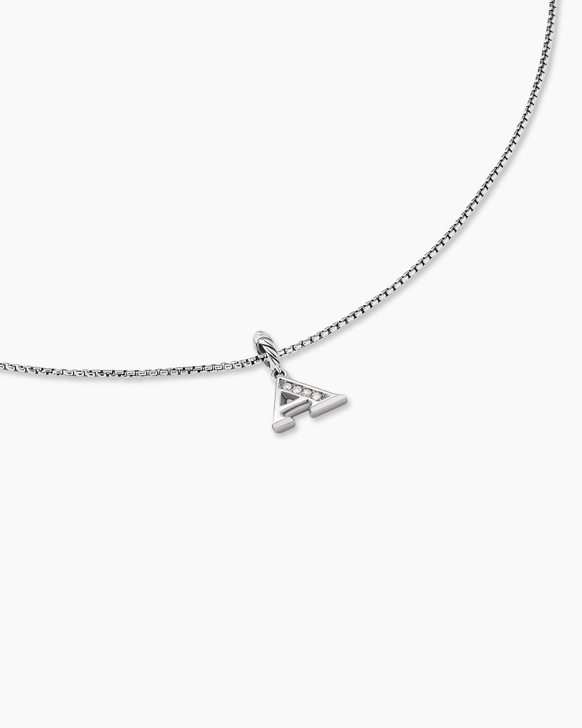 David Yurman Pavé Initial Pendant Necklace David Yurman Women’s