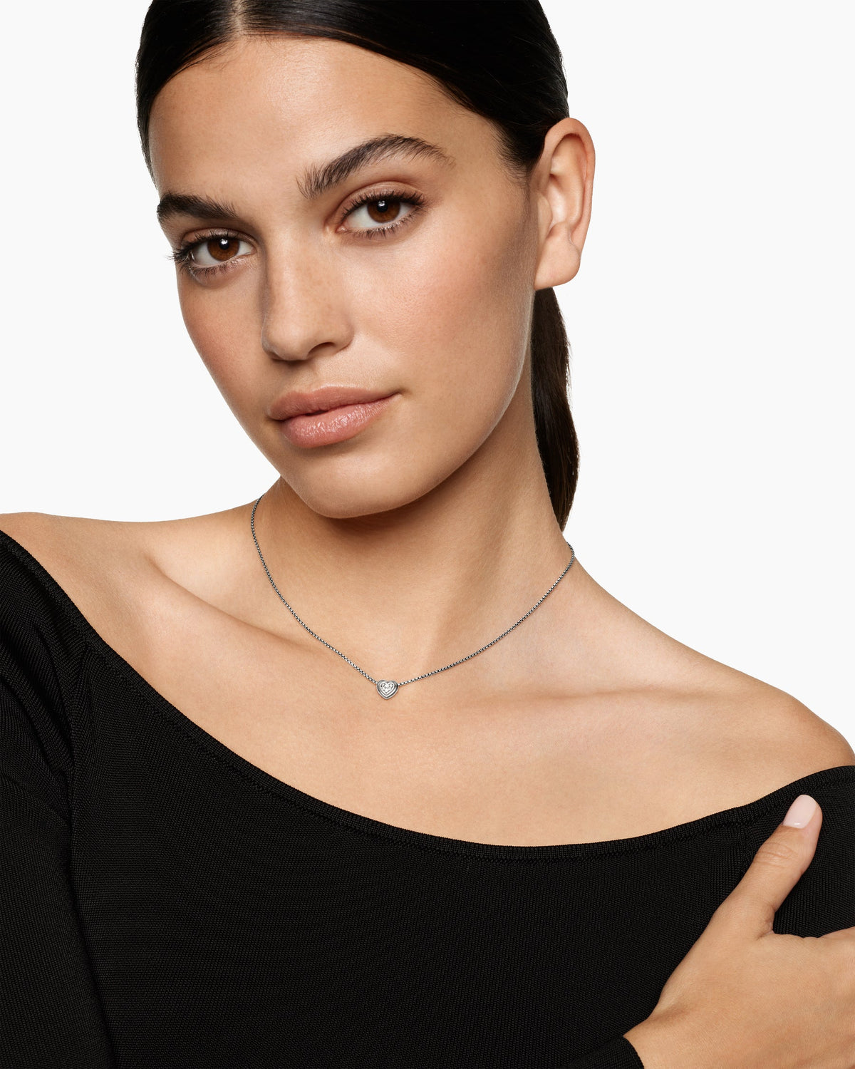 David Yurman Puffy Heart Pendant Necklace David Yurman Women’s