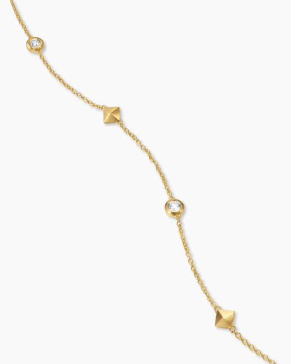 David Yurman Petite Modern Renaissance Pyramid Station Necklace David Yurman Women’s