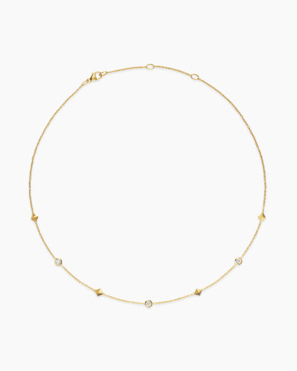 David Yurman Petite Modern Renaissance Pyramid Station Necklace David Yurman Women’s