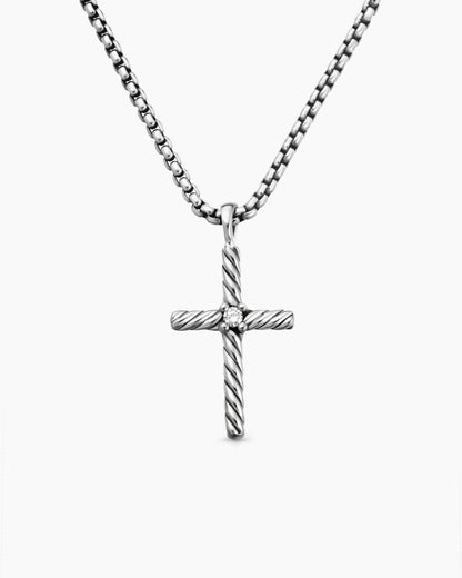 David Yurman Classic Cable Cross Necklace David Yurman Women’s