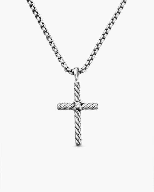 David Yurman Classic Cable Cross Necklace David Yurman Women’s