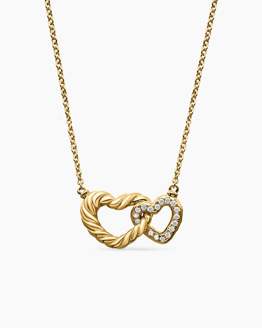 David Yurman Cable Collectibles Interlocking Heart Necklace David Yurman Women’s