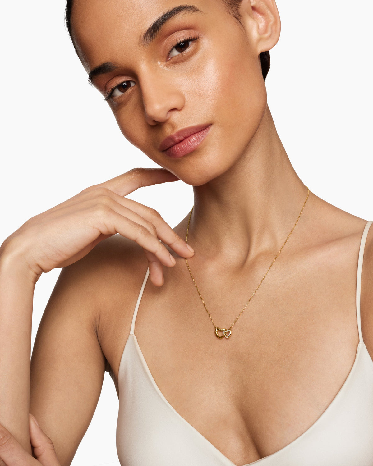 David Yurman Cable Collectibles Interlocking Heart Necklace David Yurman Women’s
