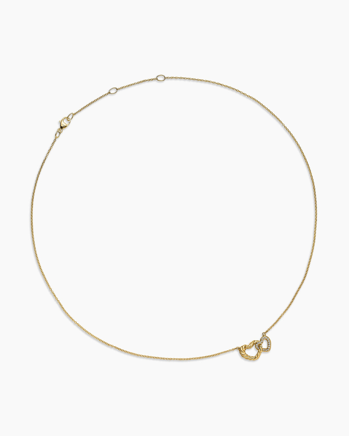 David Yurman Cable Collectibles Interlocking Heart Necklace David Yurman Women’s