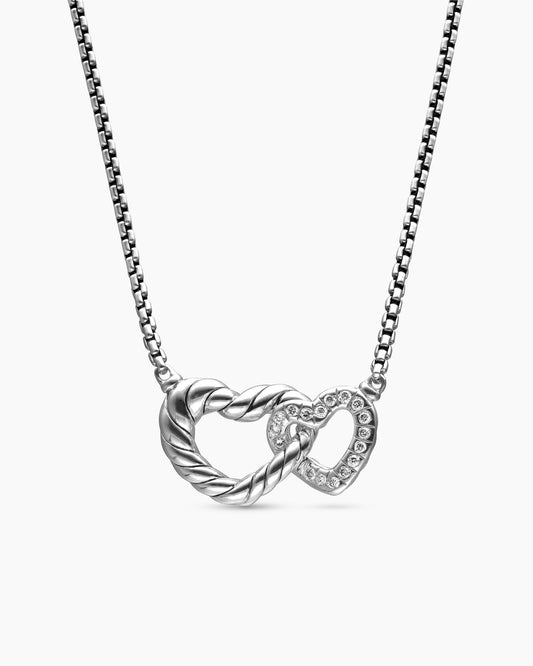 David Yurman Cable Collectibles Interlocking Heart Necklace David Yurman Women’s