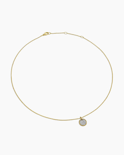 David Yurman Cable Collectibles Pavé Plate Necklace David Yurman Women’s