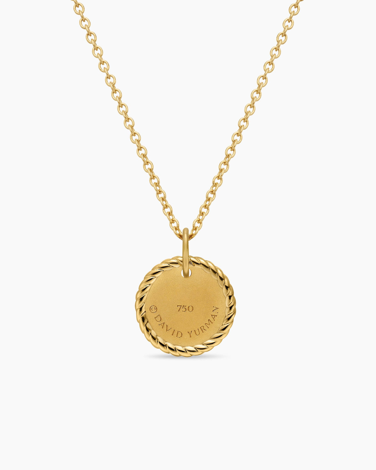 David Yurman Cable Collectibles Pavé Plate Necklace David Yurman Women’s