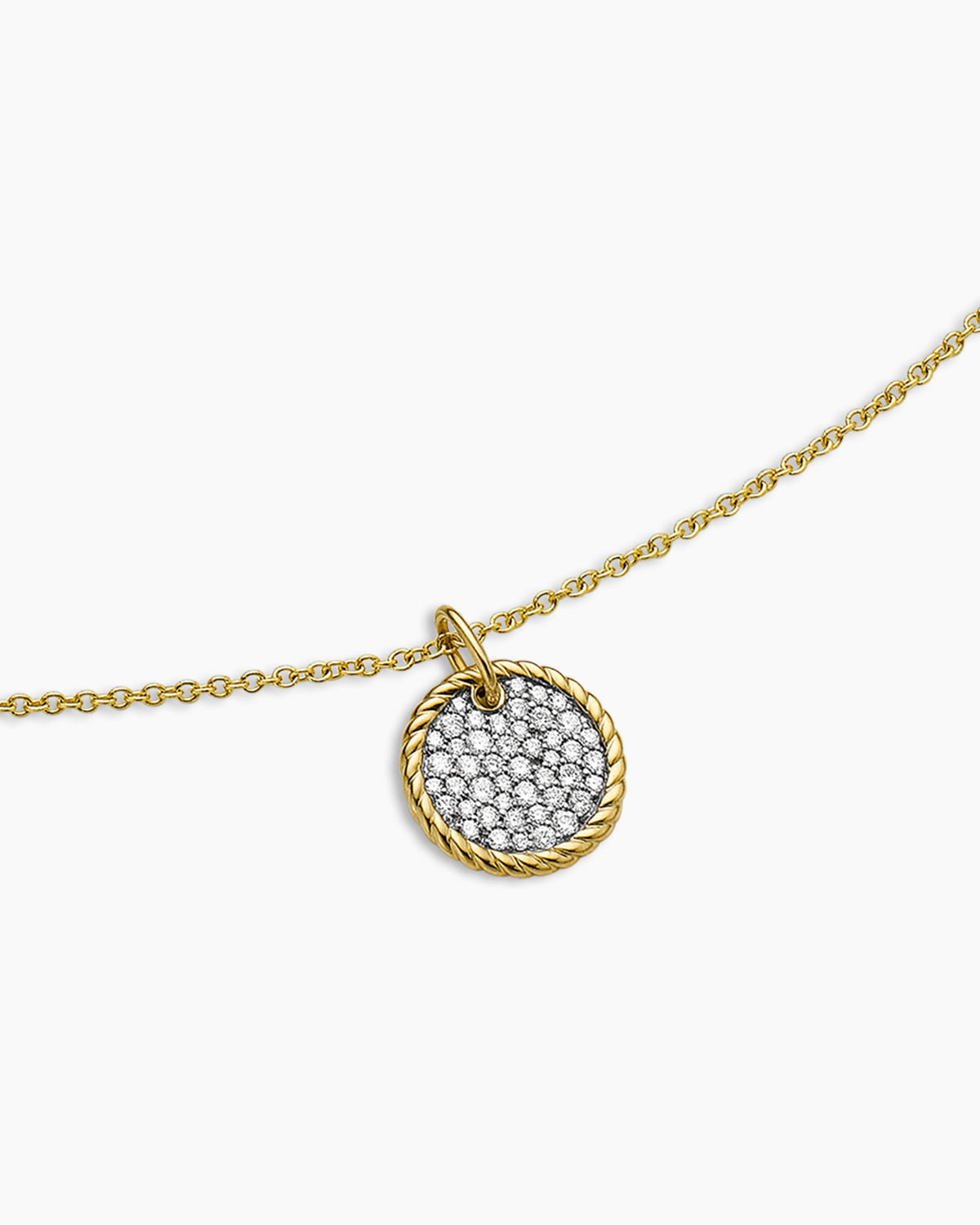 David Yurman Cable Collectibles Pavé Plate Necklace David Yurman Women’s