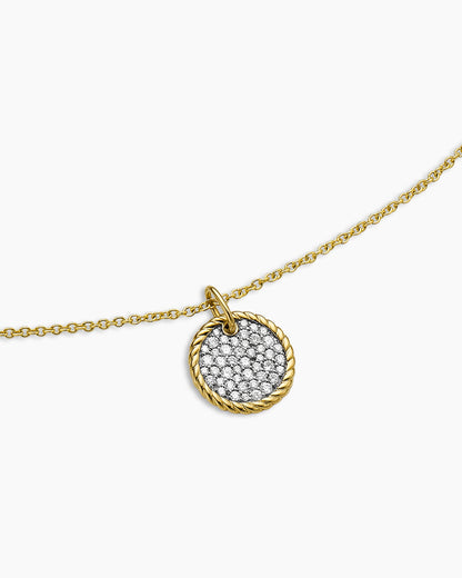 David Yurman Cable Collectibles Pavé Plate Necklace David Yurman Women’s
