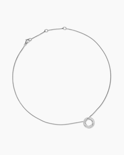 David Yurman Petite Pavé Crossover Pendant Necklace David Yurman Women’s