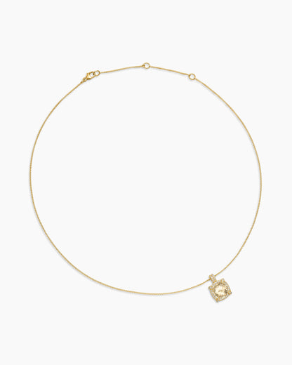 David Yurman Chatelaine Pavé Bezel Pendant Necklace David Yurman Women’s