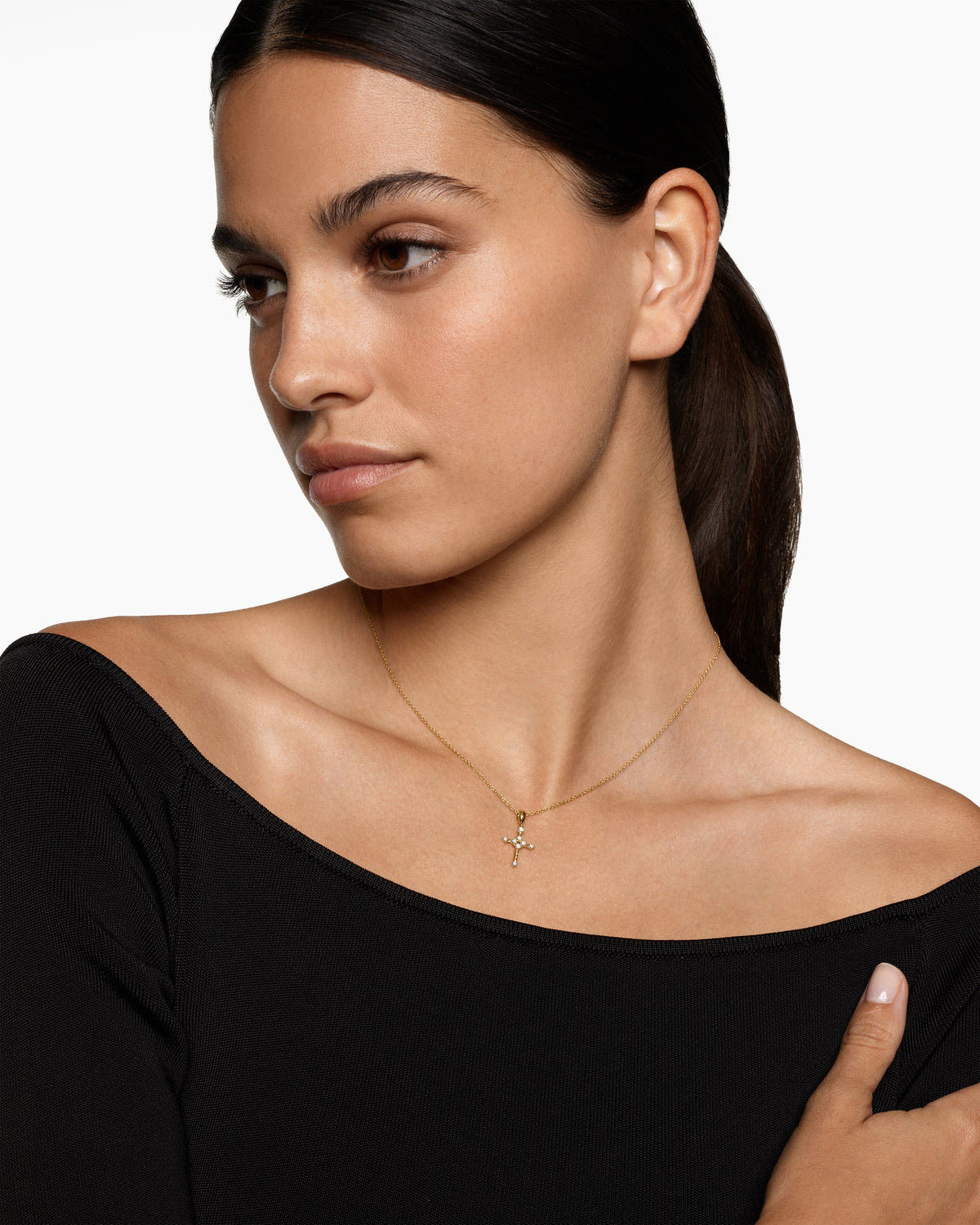 David Yurman Petite Modern Renaissance Cross Pendant Necklace David Yurman Women’s