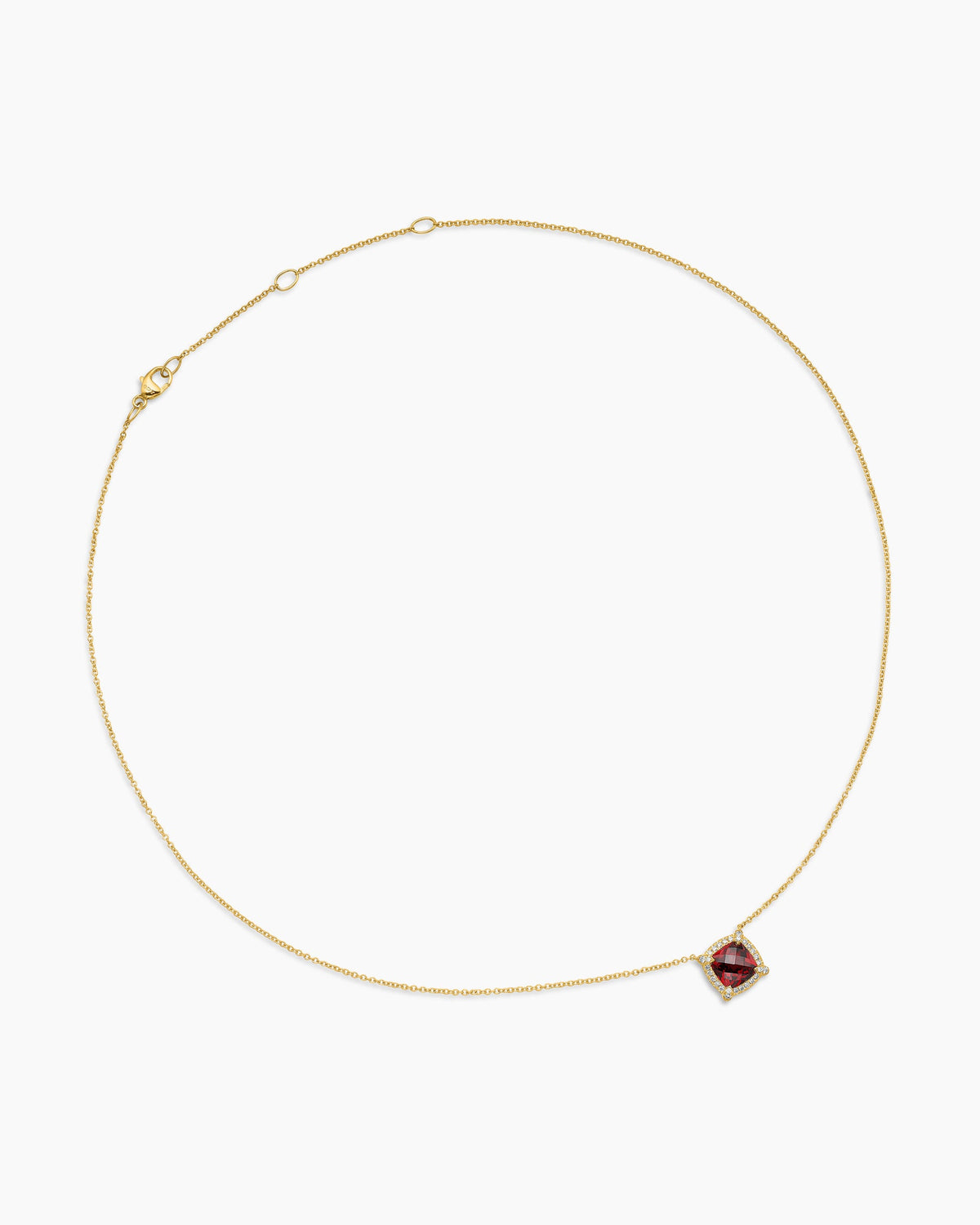 David Yurman Petite Chatelaine Pavé Bezel Pendant Necklace David Yurman Women’s