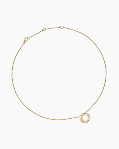David Yurman Petite Pavé Crossover Pendant Necklace David Yurman Women’s