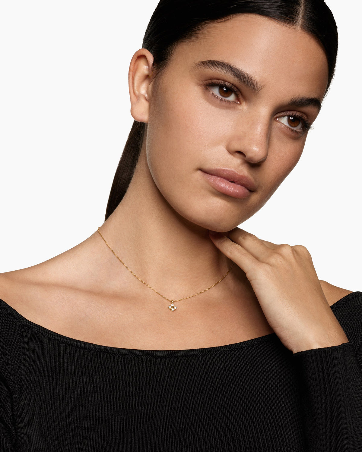 David Yurman Petite Modern Renaissance Pyramid Pendant Necklace David Yurman Women’s