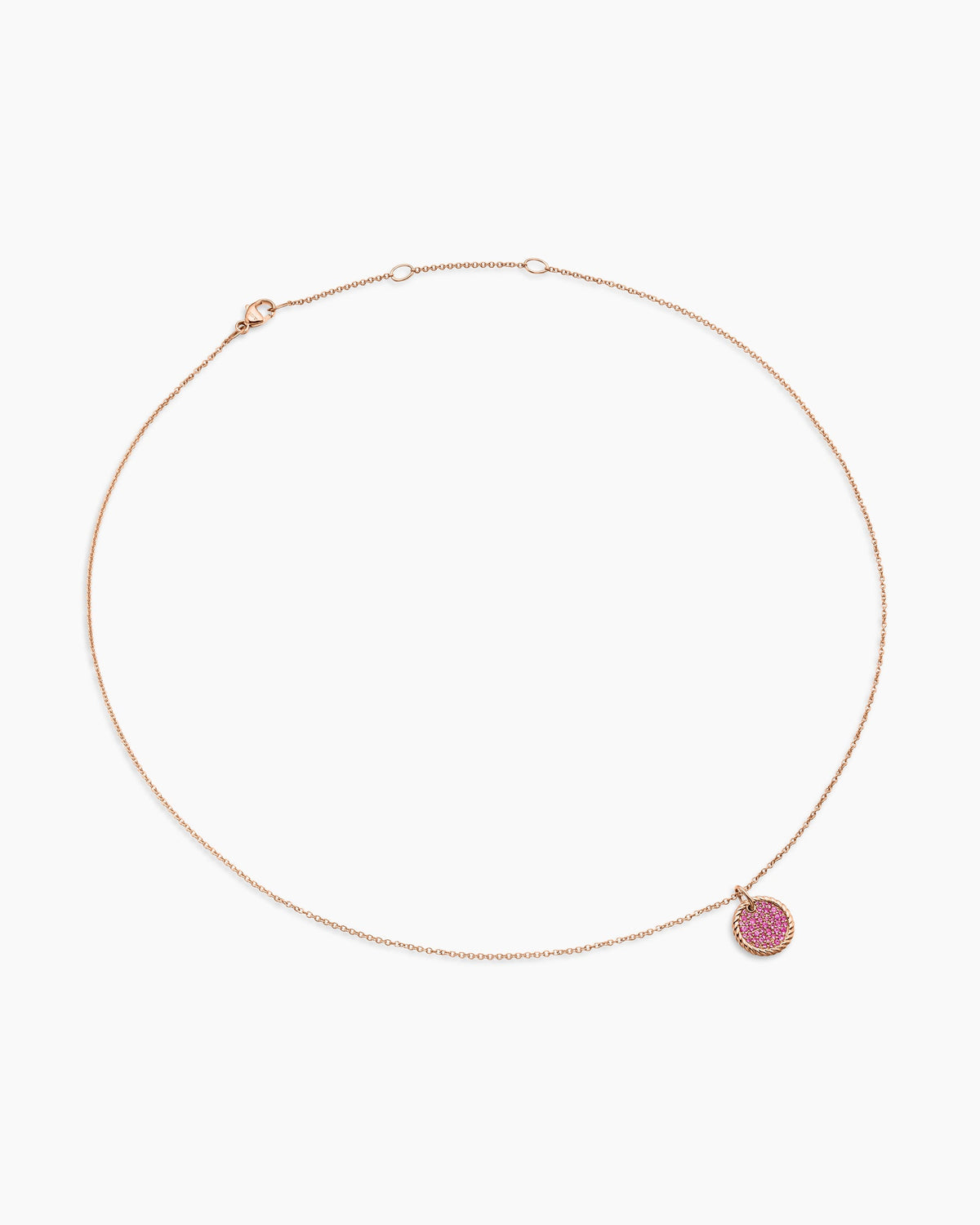 David Yurman Cable Collectibles Pavé Plate Necklace David Yurman Women’s