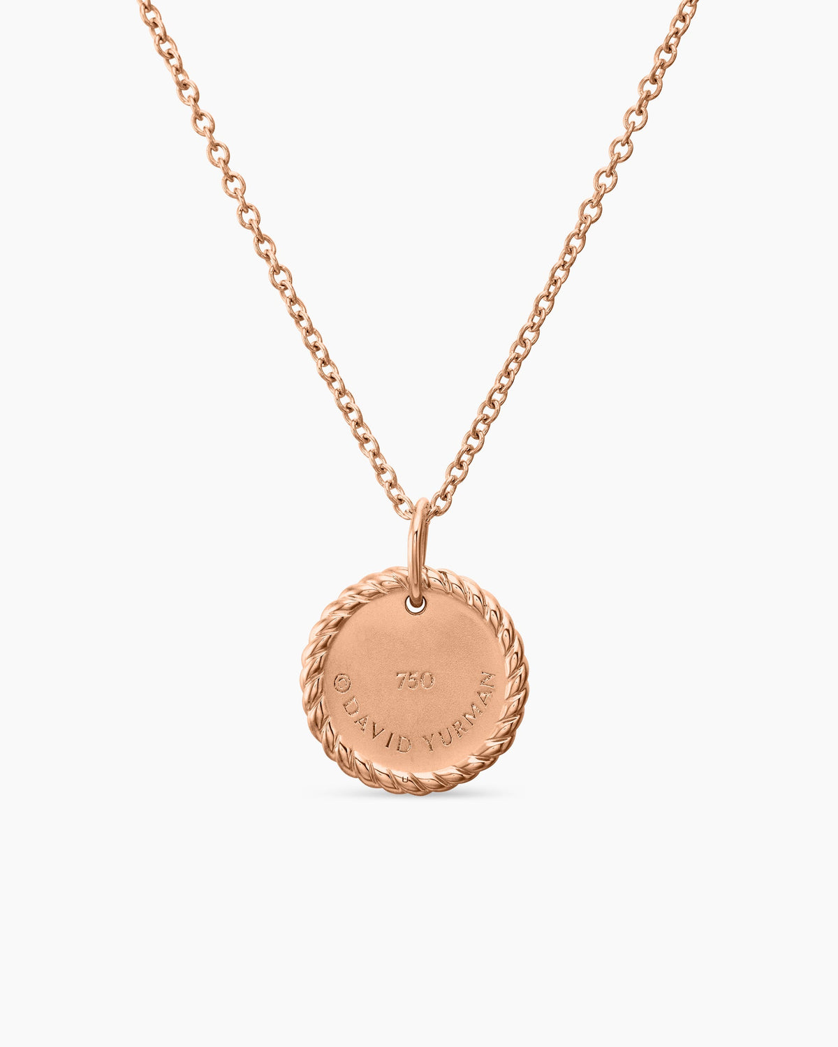 David Yurman Cable Collectibles Pavé Plate Necklace David Yurman Women’s