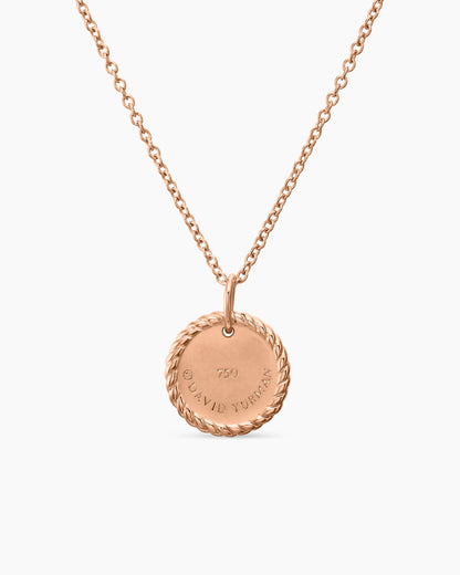 David Yurman Cable Collectibles Pavé Plate Necklace David Yurman Women’s