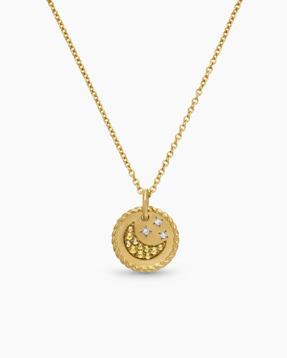 David Yurman Cable Collectibles Moon and Stars Necklace David Yurman Women’s