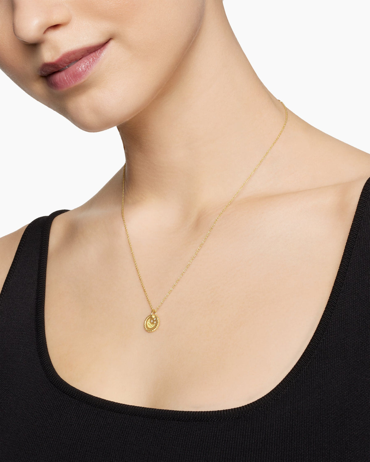 David Yurman Cable Collectibles Moon and Stars Necklace David Yurman Women’s