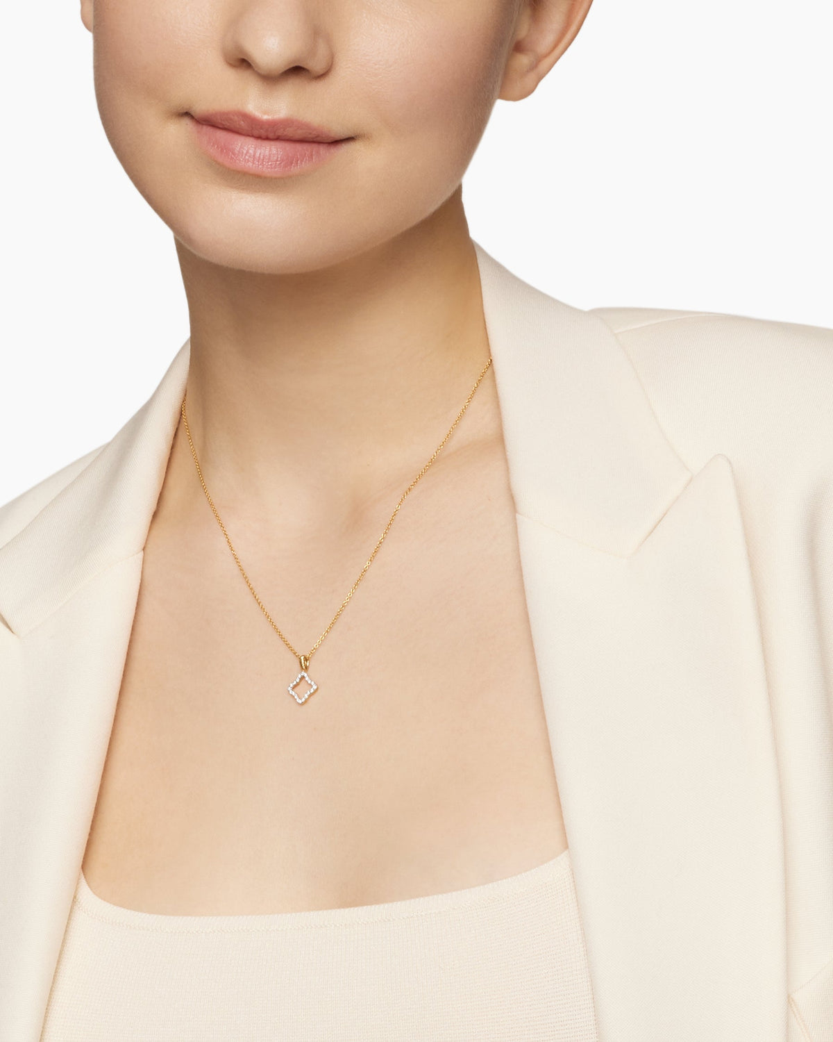 David Yurman Cable Collectibles Quatrefoil Necklace David Yurman Women’s