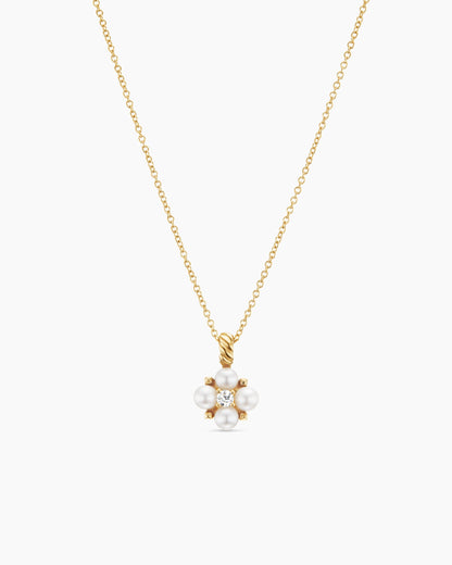 David Yurman Petite Modern Renaissance Pearl Pendant Necklace David Yurman Women’s