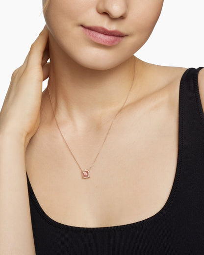 David Yurman Petite Chatelaine Pavé Bezel Pendant Necklace David Yurman Women’s