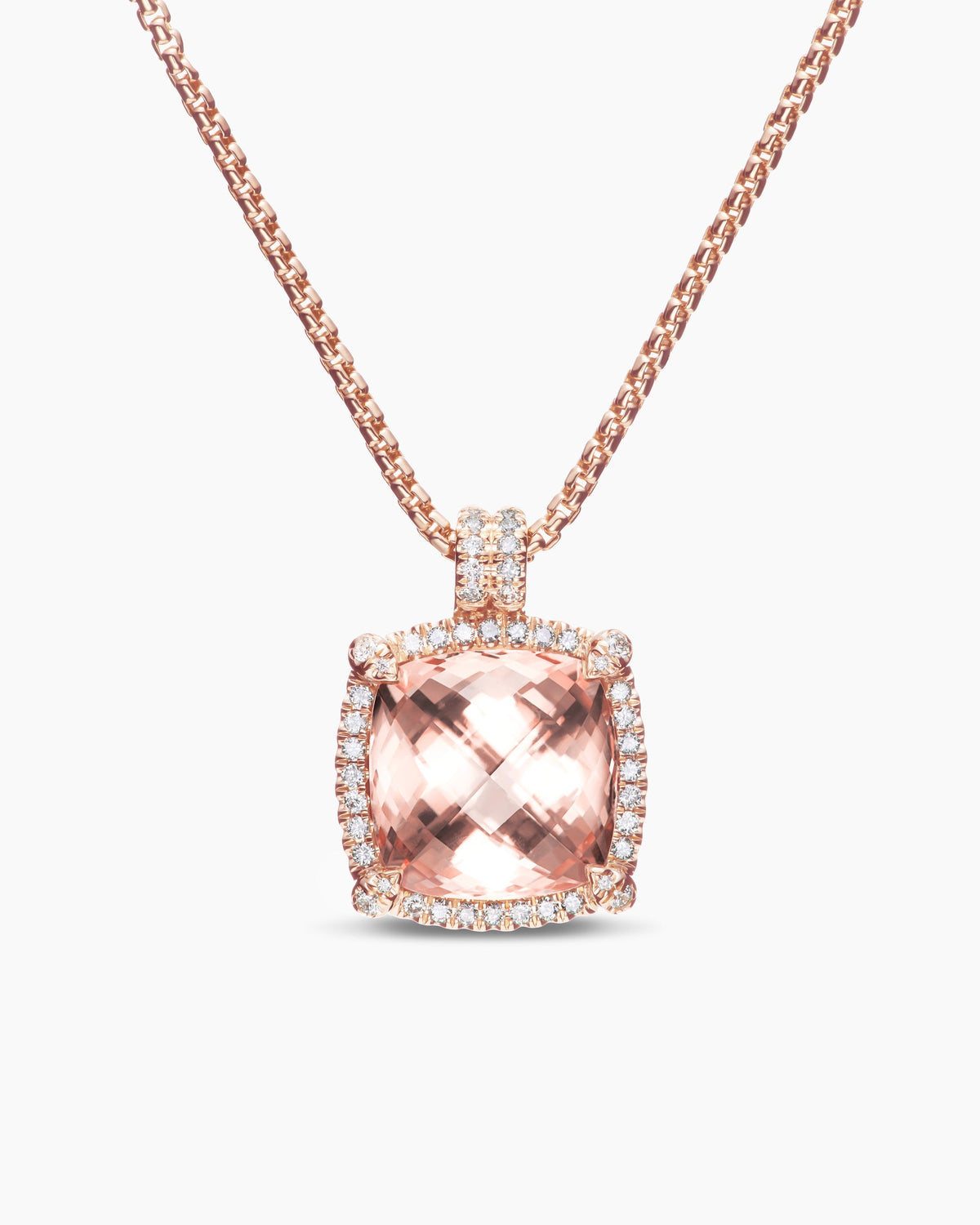 David Yurman Chatelaine Pavé Bezel Pendant Necklace David Yurman Women’s