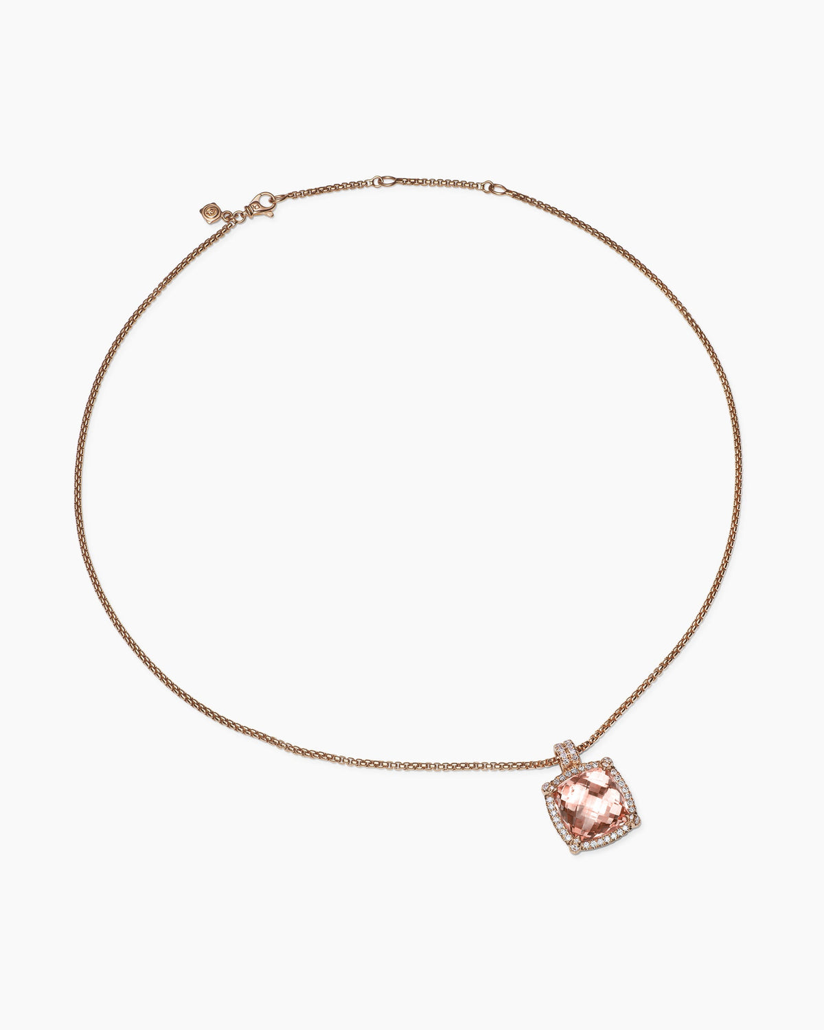 David Yurman Chatelaine Pavé Bezel Pendant Necklace David Yurman Women’s