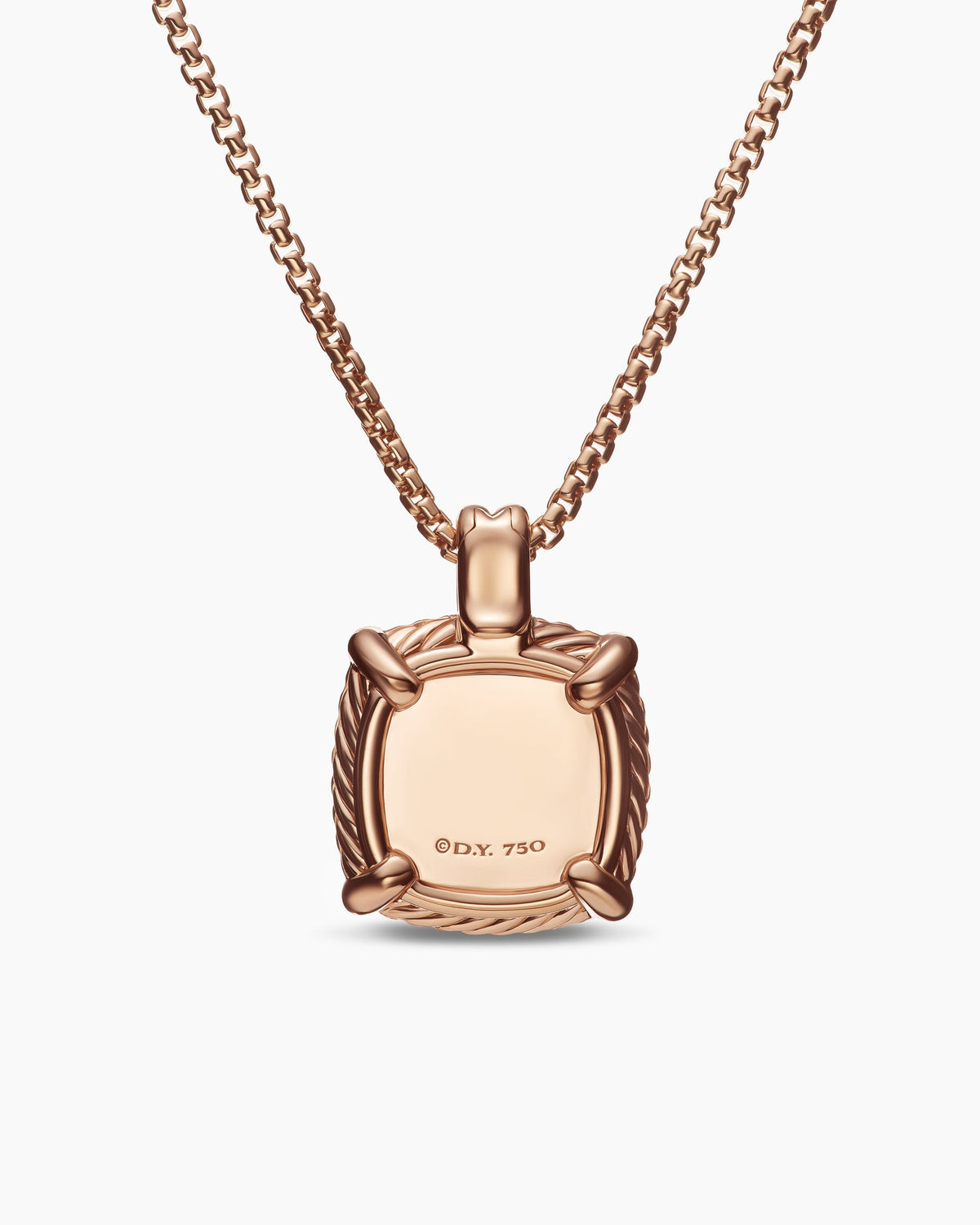 David Yurman Chatelaine Pavé Bezel Pendant Necklace David Yurman Women’s