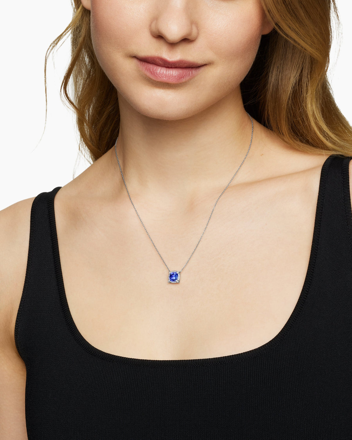 David Yurman Petite Chatelaine Pavé Bezel Pendant Necklace David Yurman Women’s