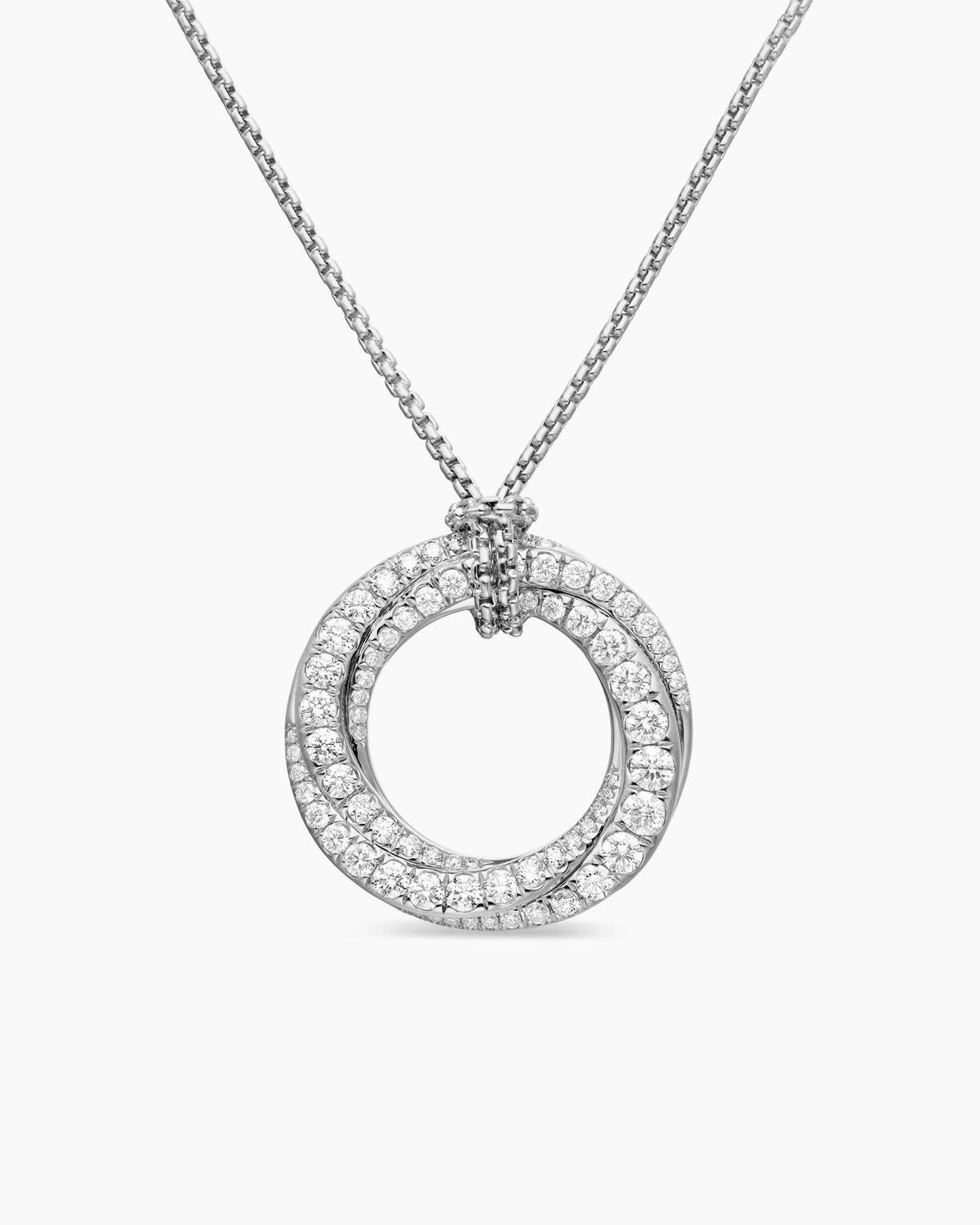 David Yurman Pavé Crossover Pendant Necklace David Yurman Women’s