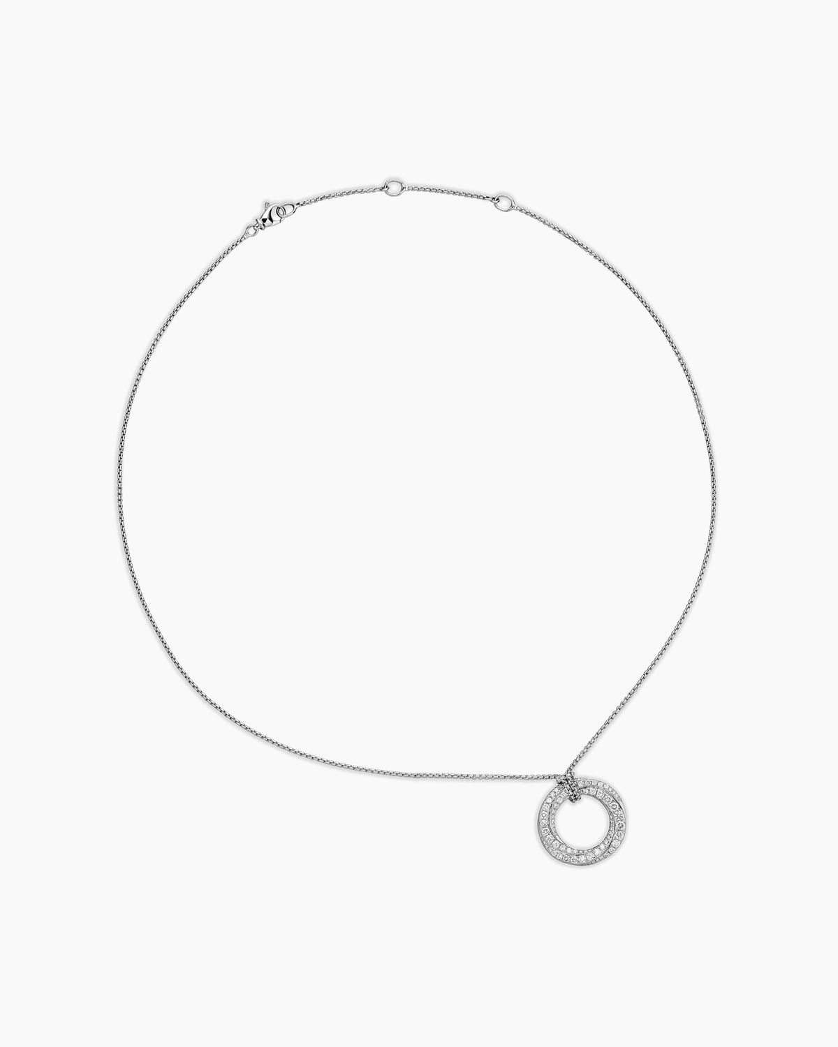 David Yurman Pavé Crossover Pendant Necklace David Yurman Women’s